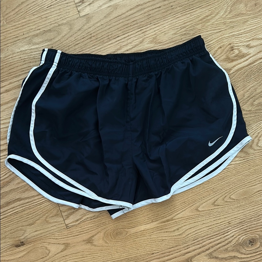 Nike Navy Athletic Shorts Lightweight Elastic Waist